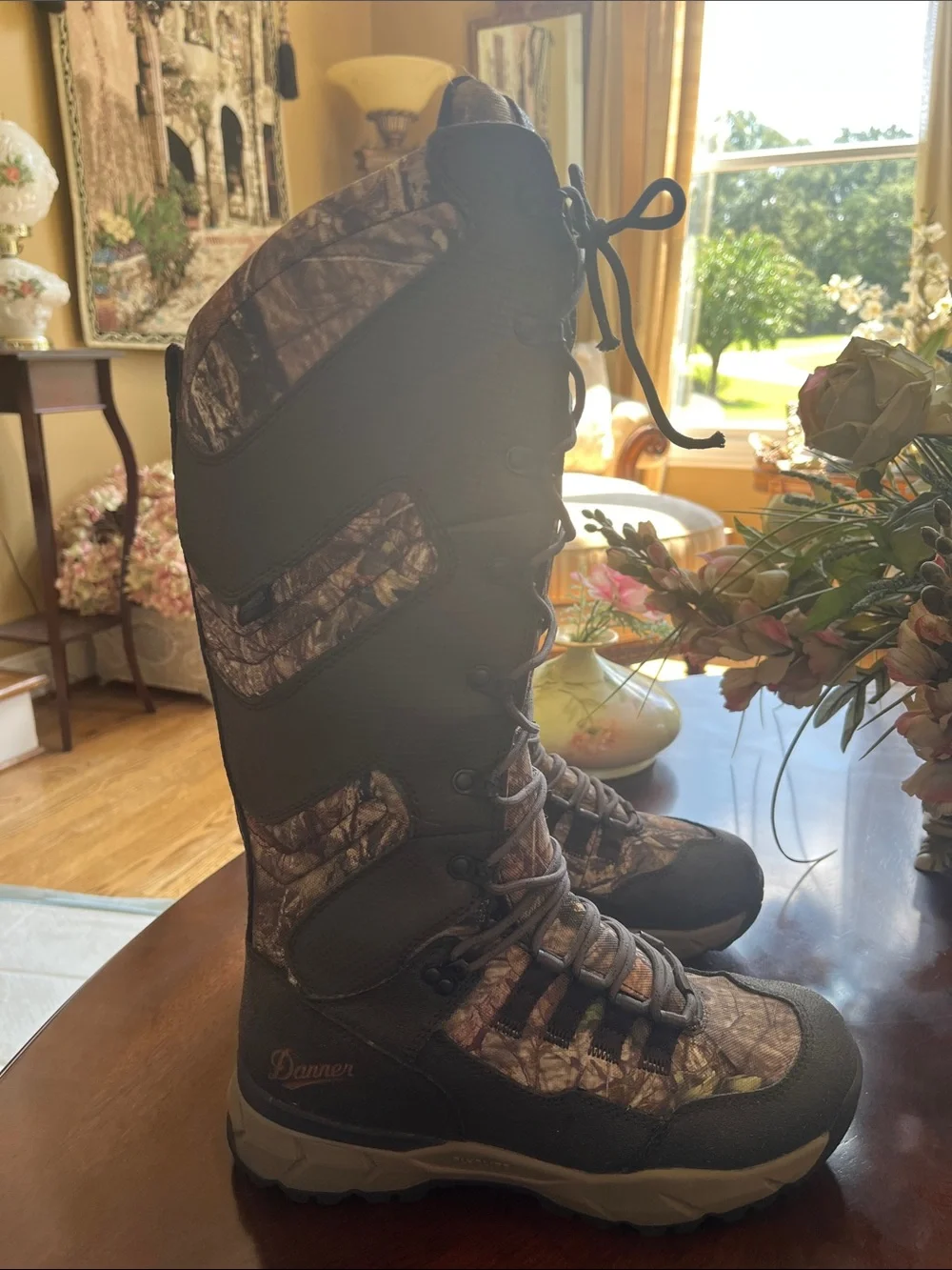 Danner Men’s Tall Camo Hunting Boots with Black Accents